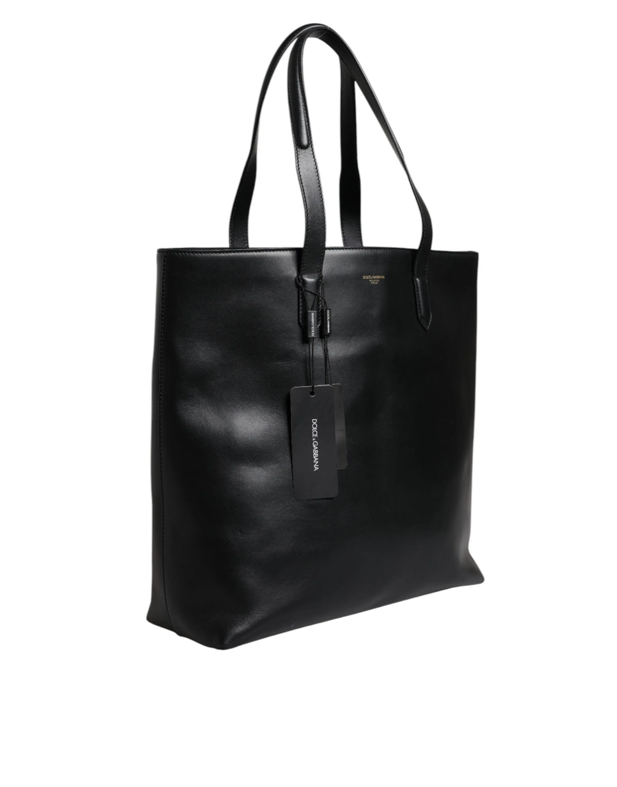 Dolce & Gabbana Calf Leather Shopping Tote Shoulder Men's Bag