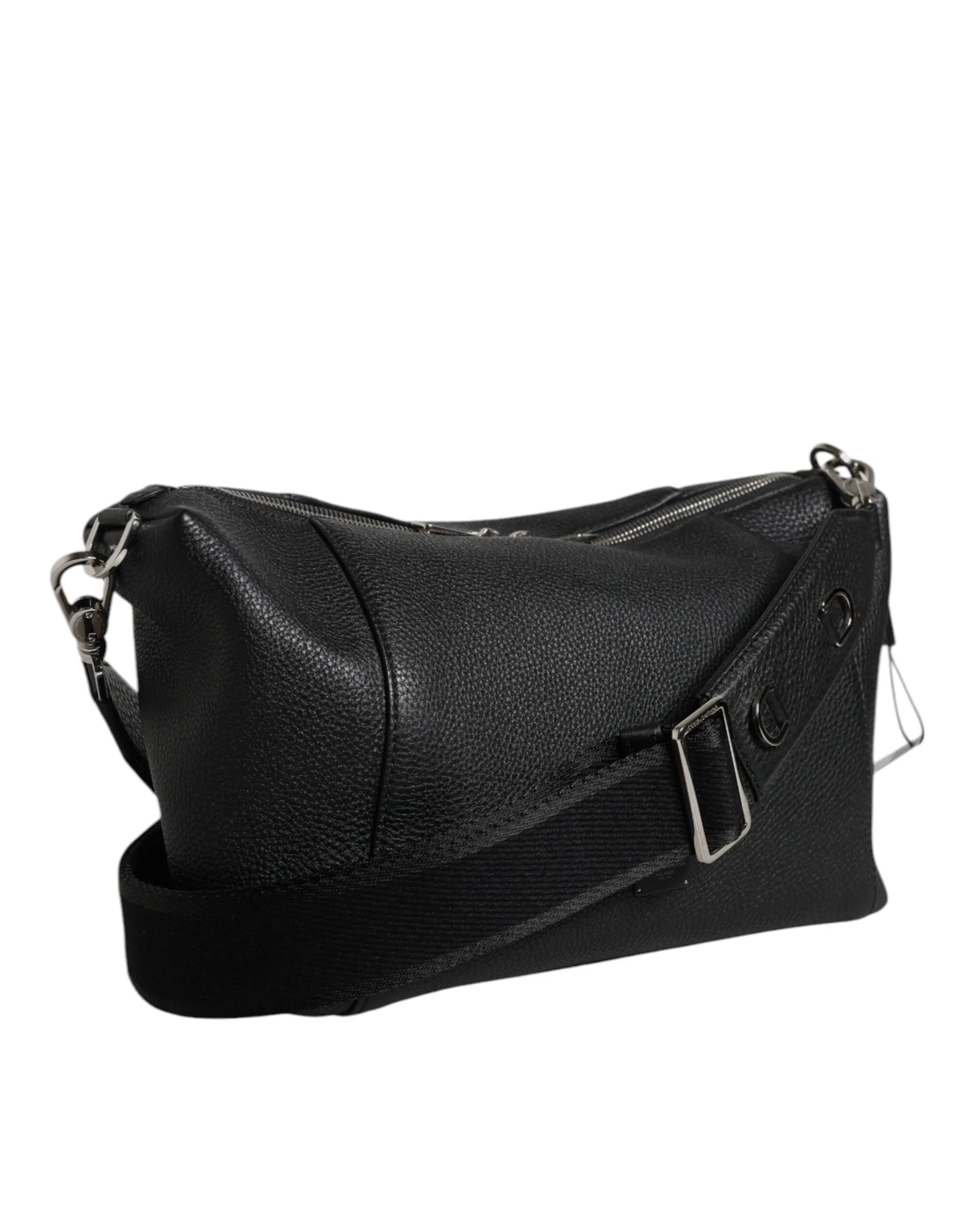 Dolce & Gabbana Leather Logo Plaque Shoulder Crossbody Men's Bag