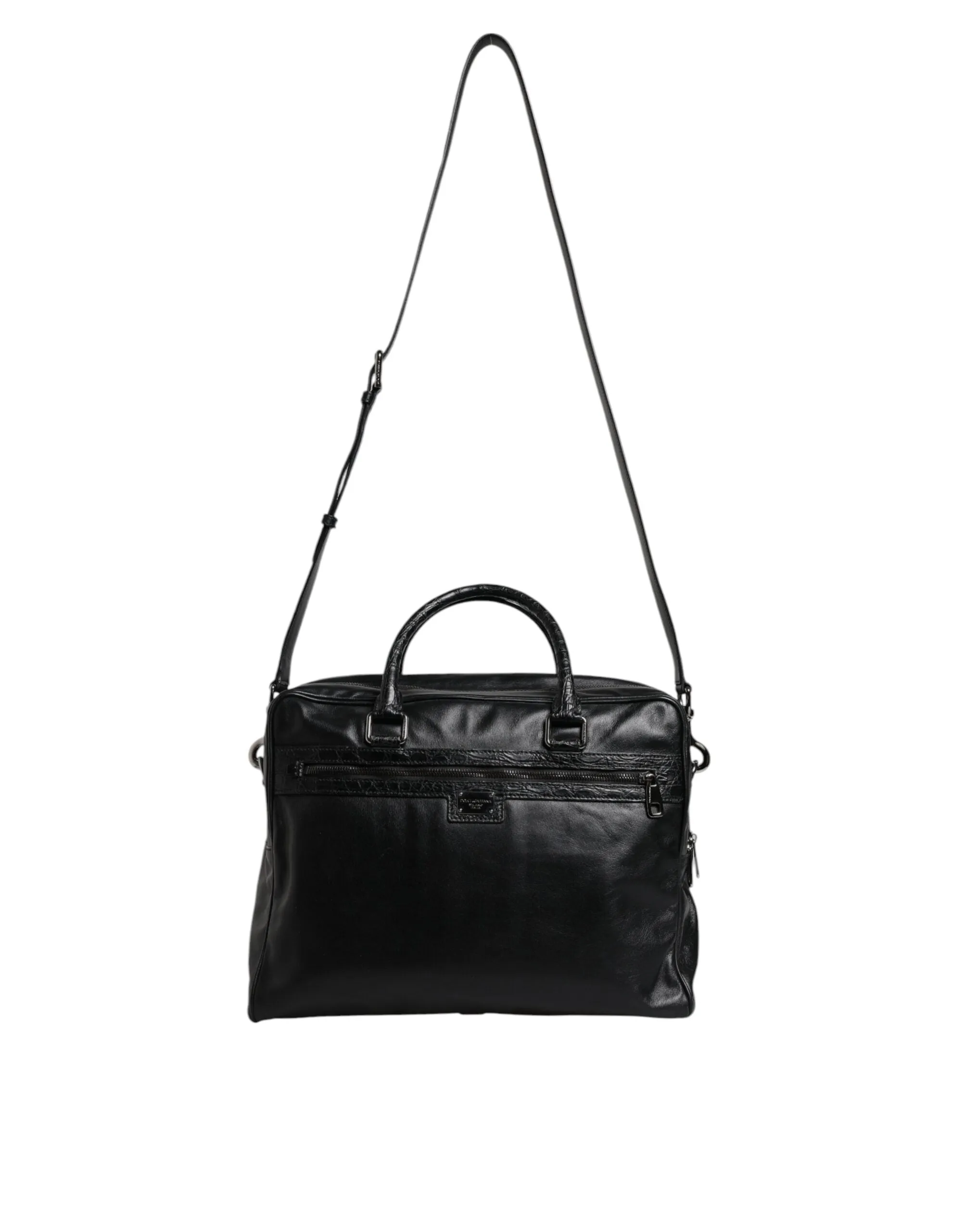 Dolce & Gabbana Leather Messenger Shoulder Strap Men's Bag