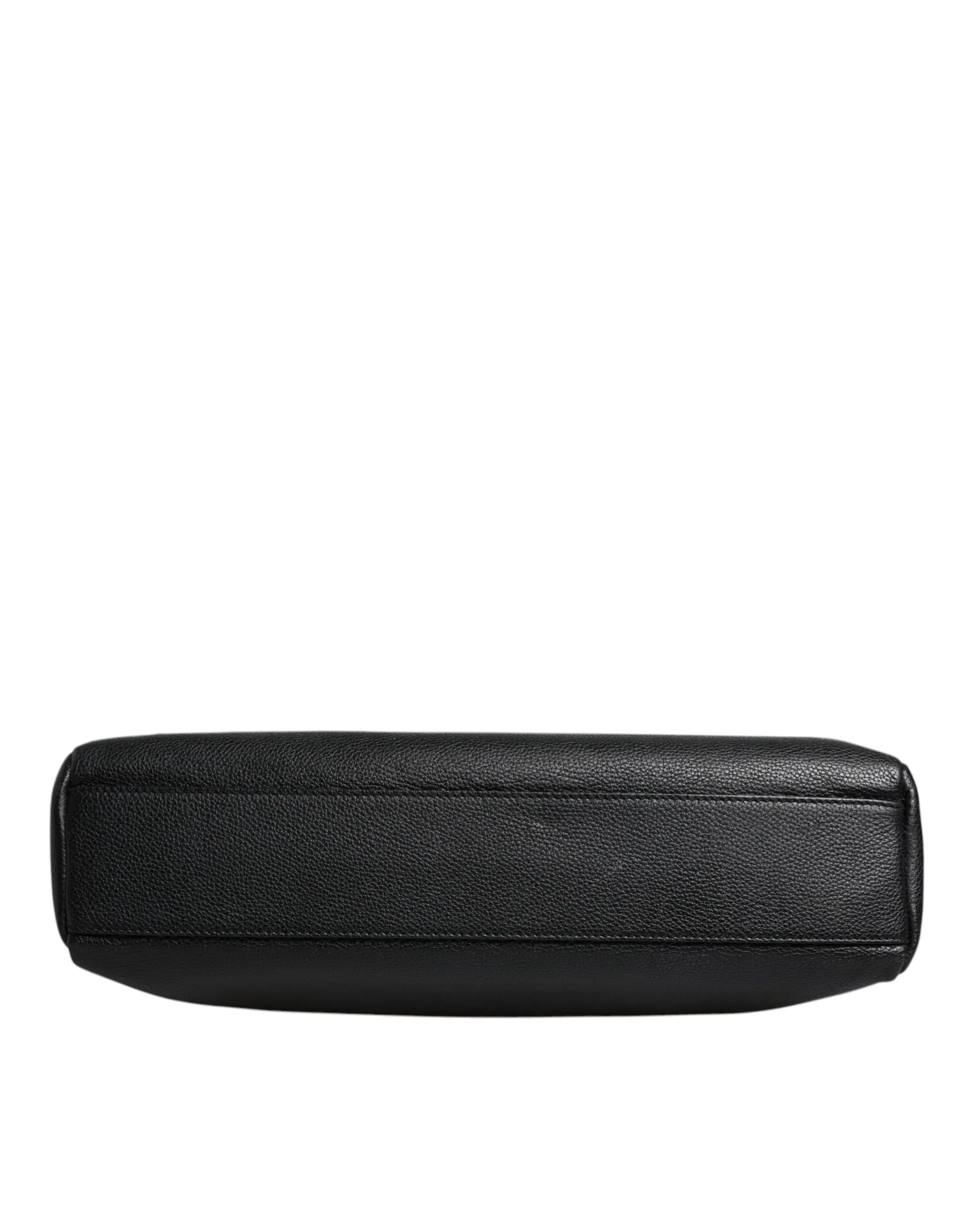 Dolce & Gabbana Logo Plaque Leather Messenger Shoulder Strap Men's Bag (Pre-Owned)