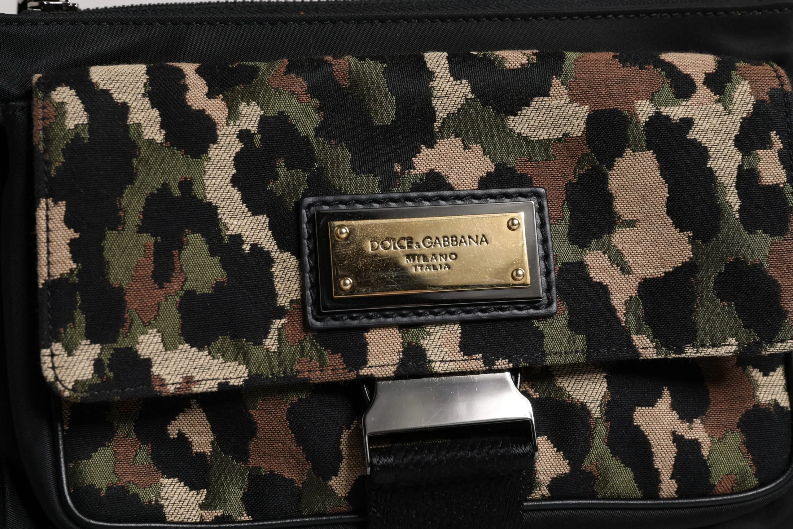 Dolce & Gabbana multi Leopard Jacquard Crossbody Men's Bag (Pre-Owned)