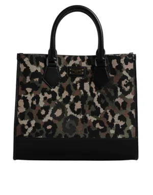 Dolce & Gabbana multi Leopard Shopping Tote Shoulder Men's Bag (Pre-Owned)