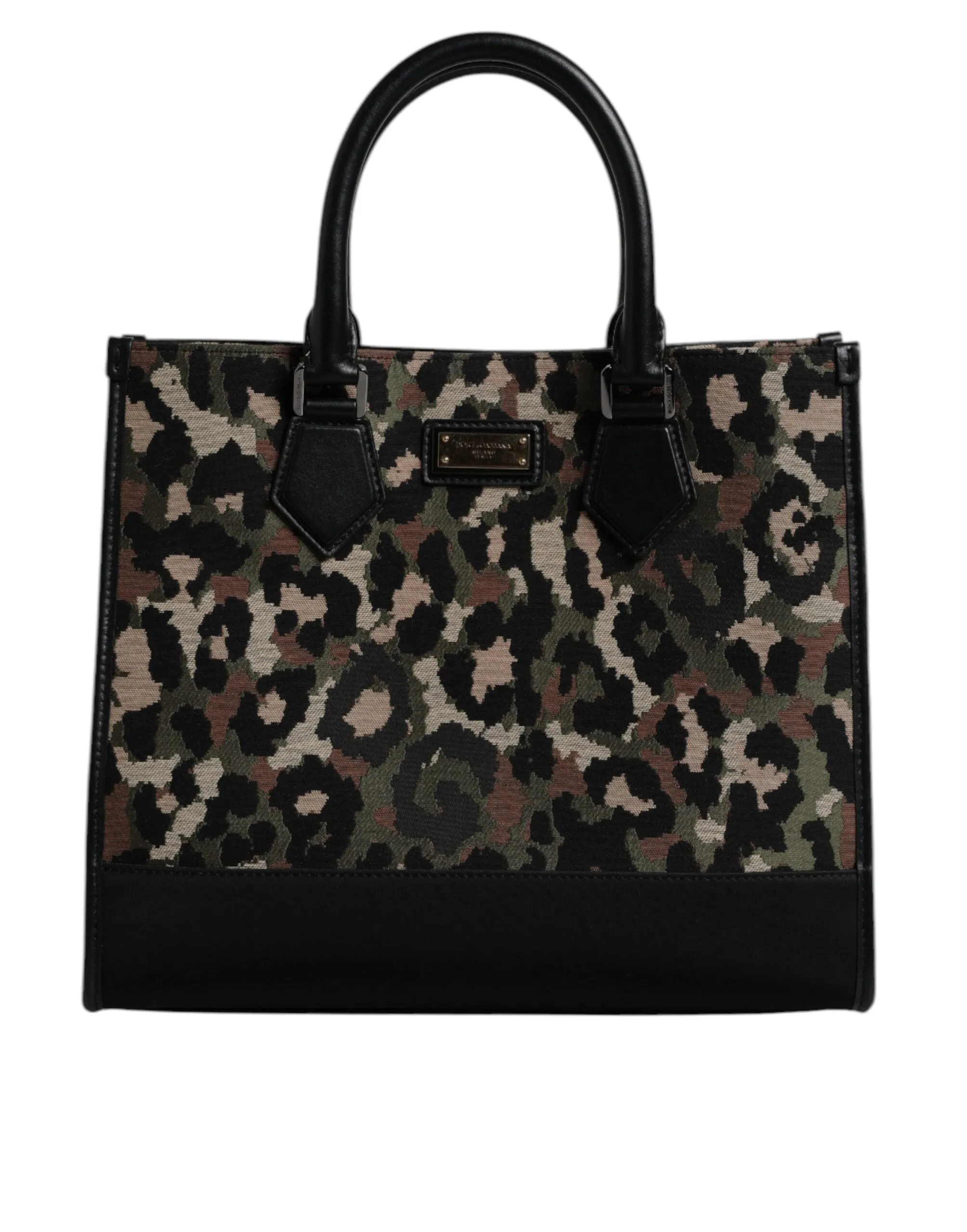 Dolce & Gabbana multi Leopard Shopping Tote Shoulder Men's Bag (Pre-Owned)