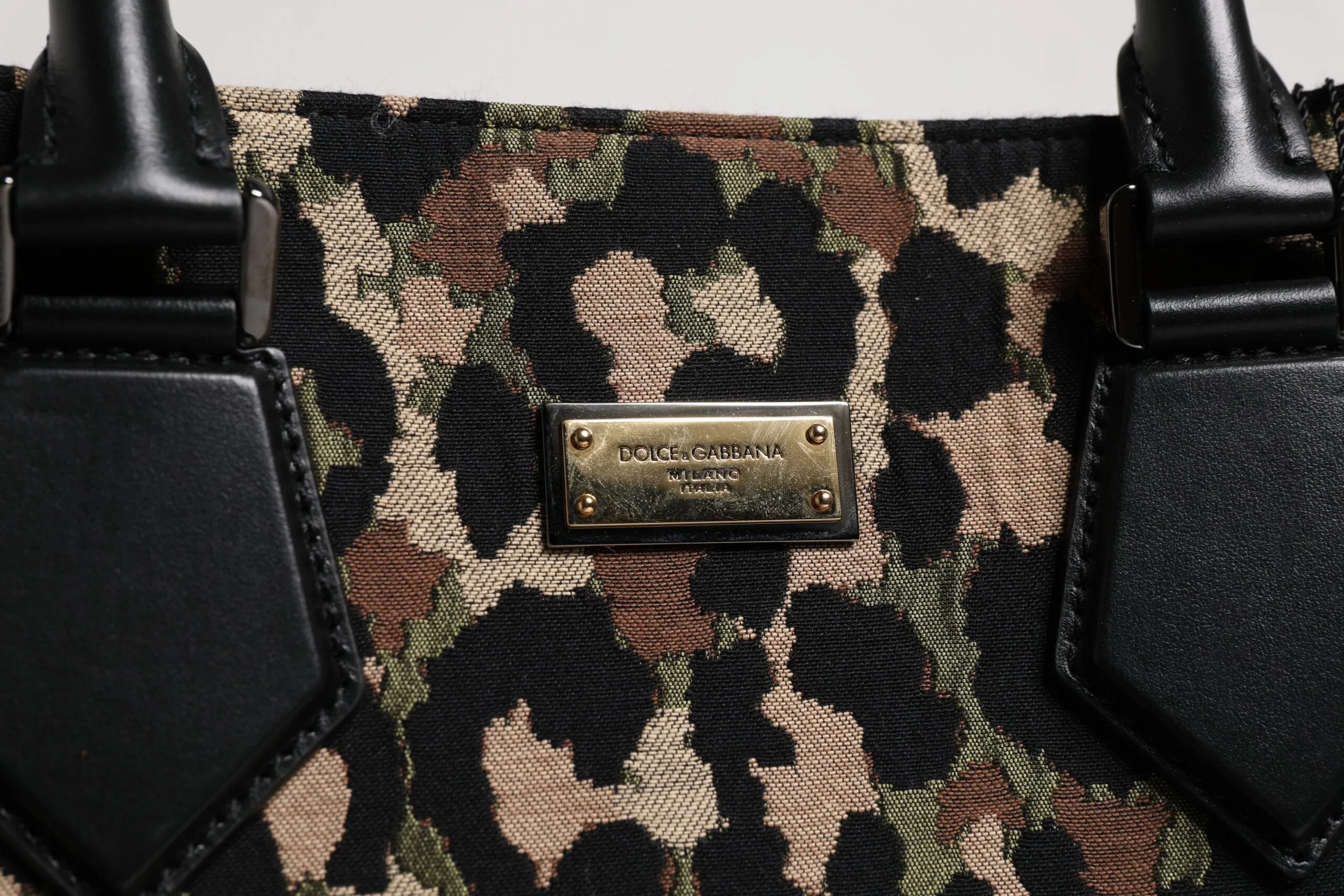 Dolce & Gabbana multi Leopard Shopping Tote Shoulder Men's Bag