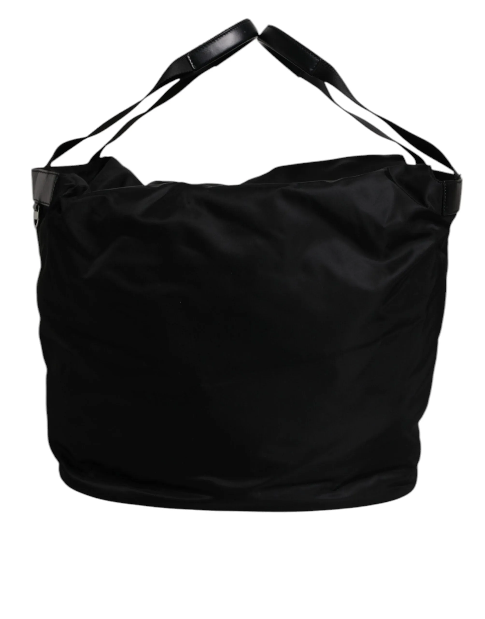 Dolce & Gabbana Nylon Iconic Logo Shoulder Bucket Men's Bag