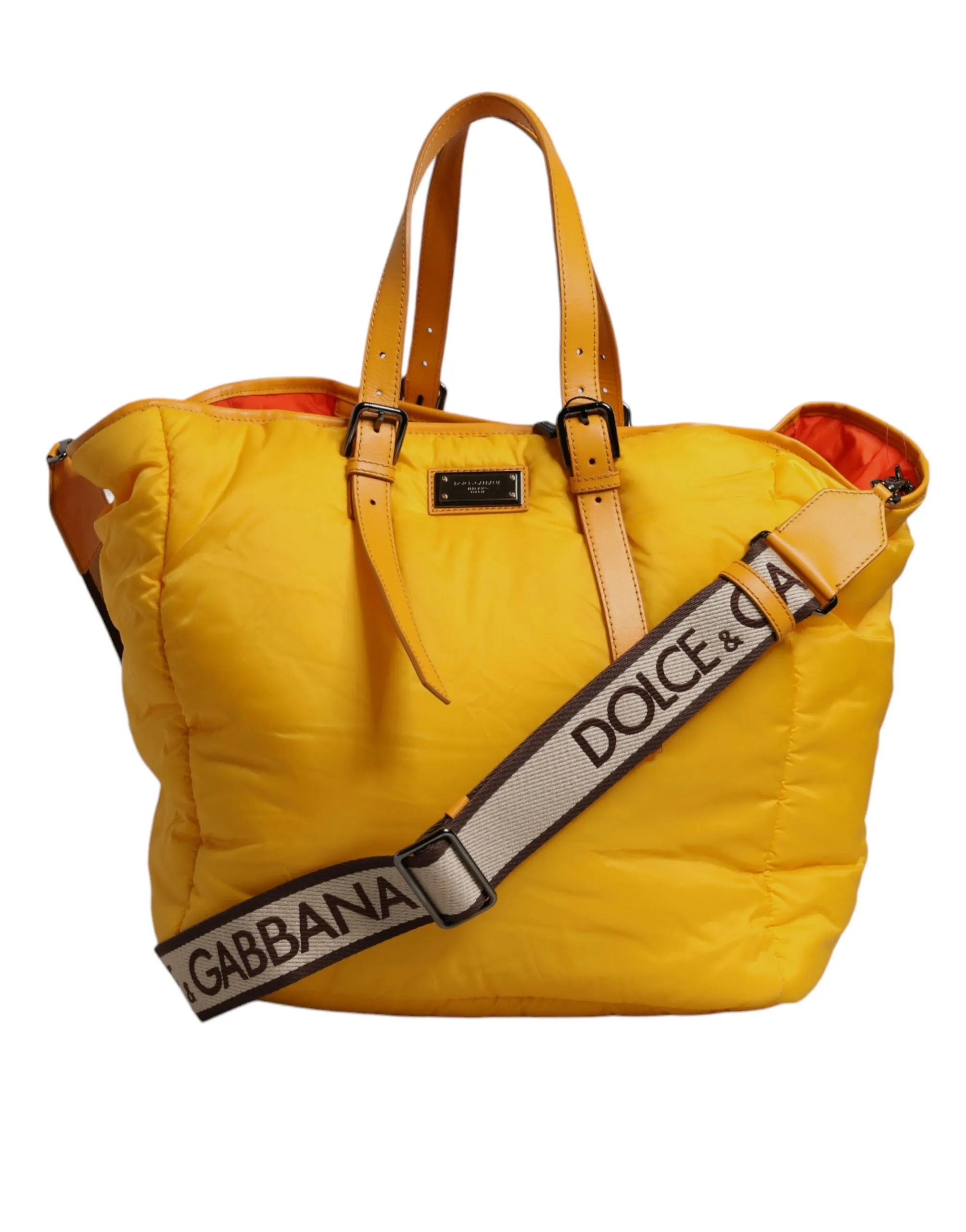 Dolce & Gabbana  Nylon Logo Plaque Hand Shoulder Duffle Men's Bag