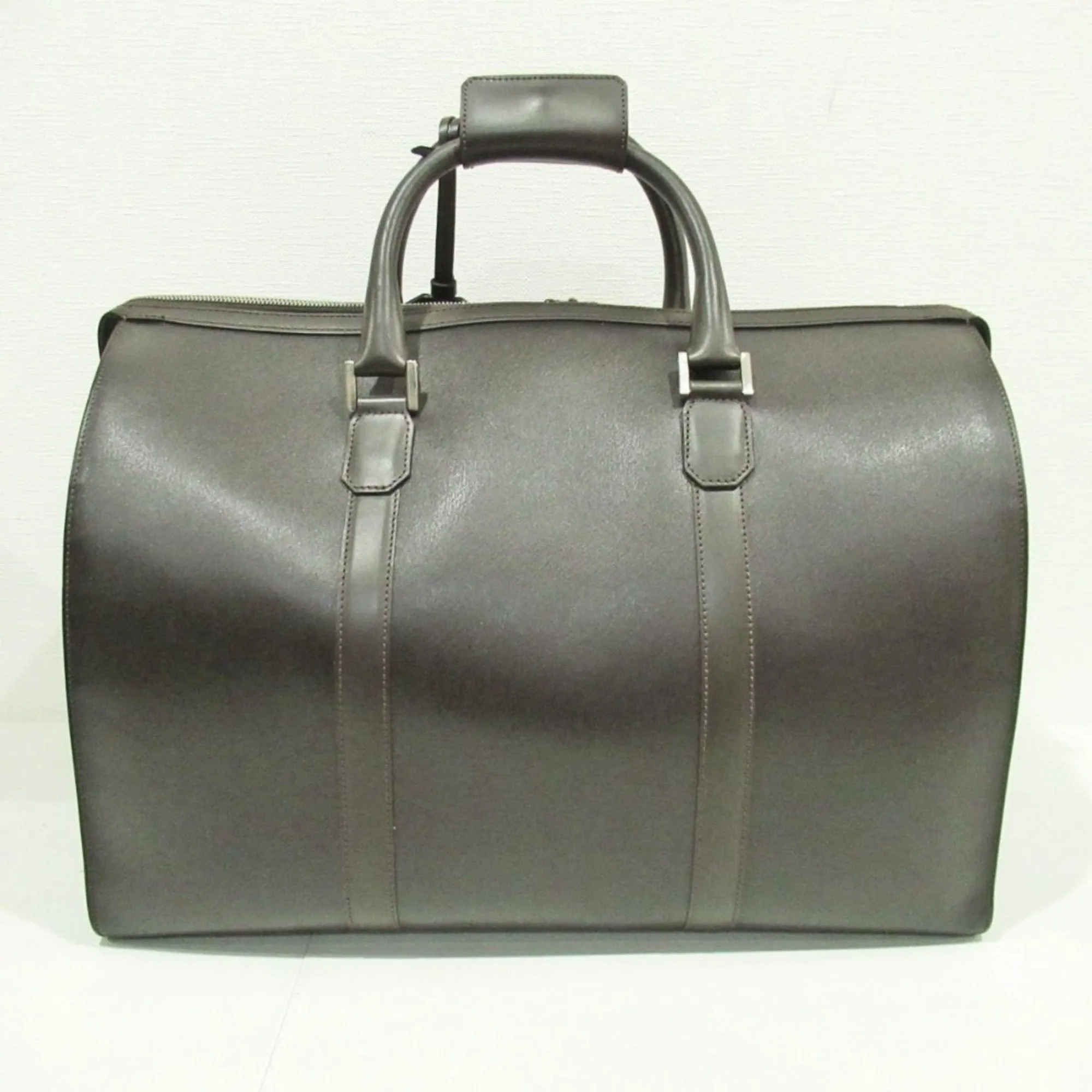 Dunhill Leather Boston Bag Handbag (Pre-Owned)