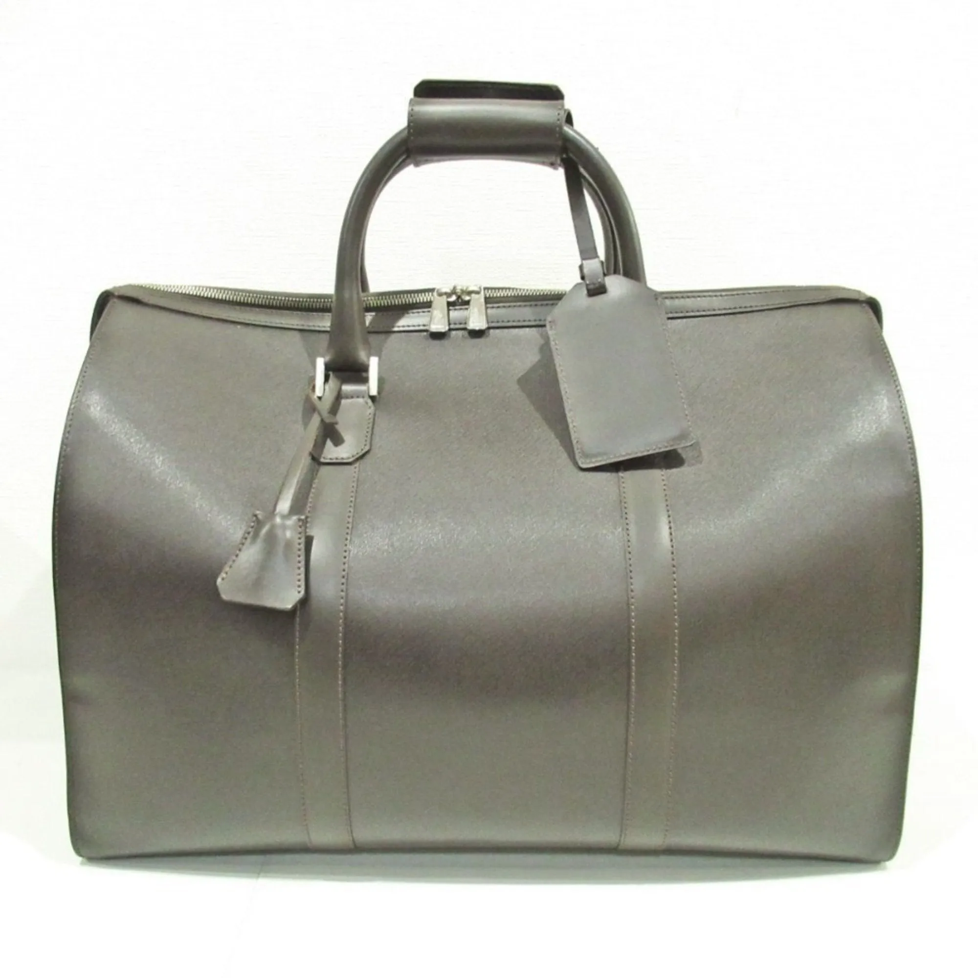 Dunhill Leather Boston Bag Handbag (Pre-Owned)