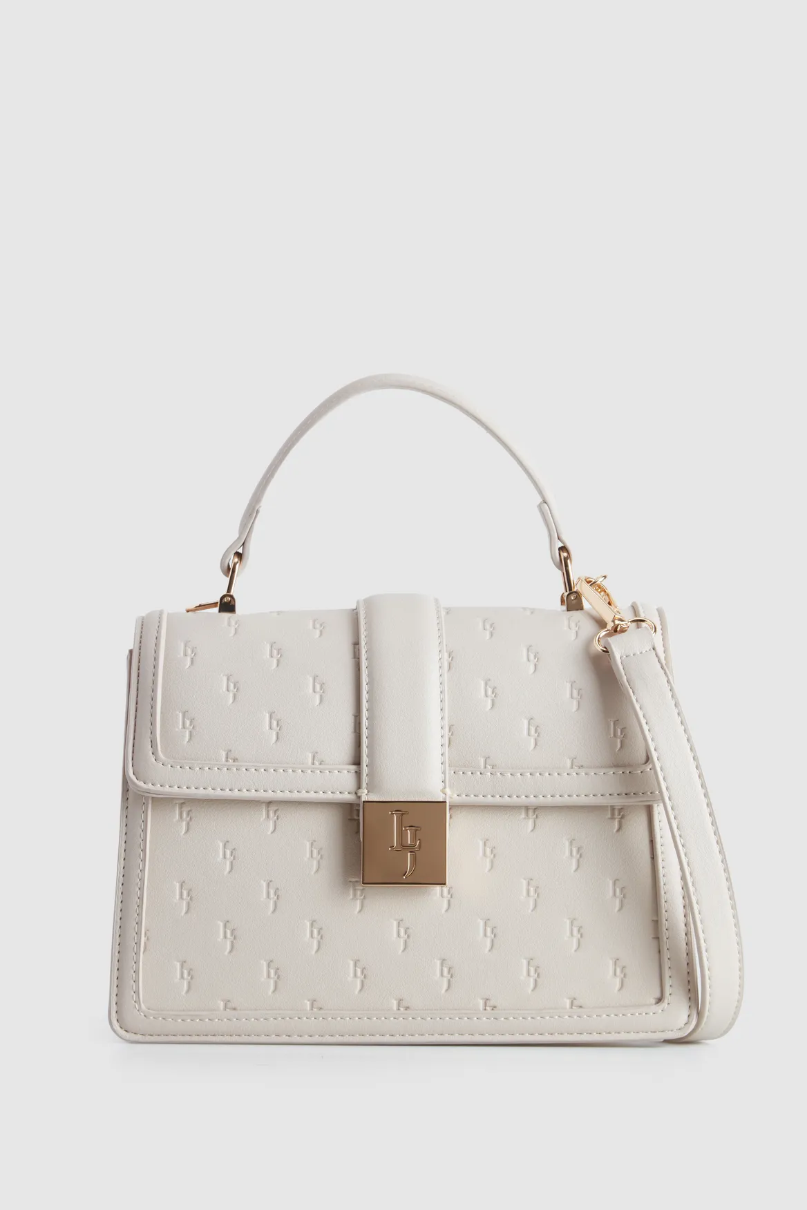 Embossed Top Handle Bag