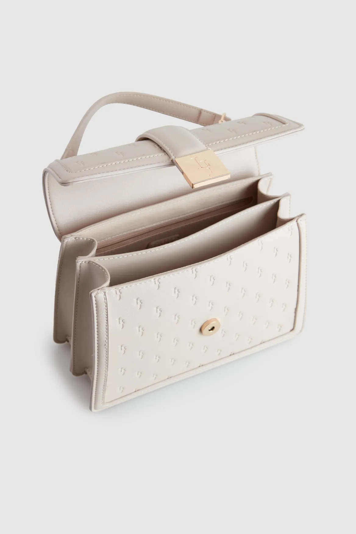 Embossed Top Handle Bag