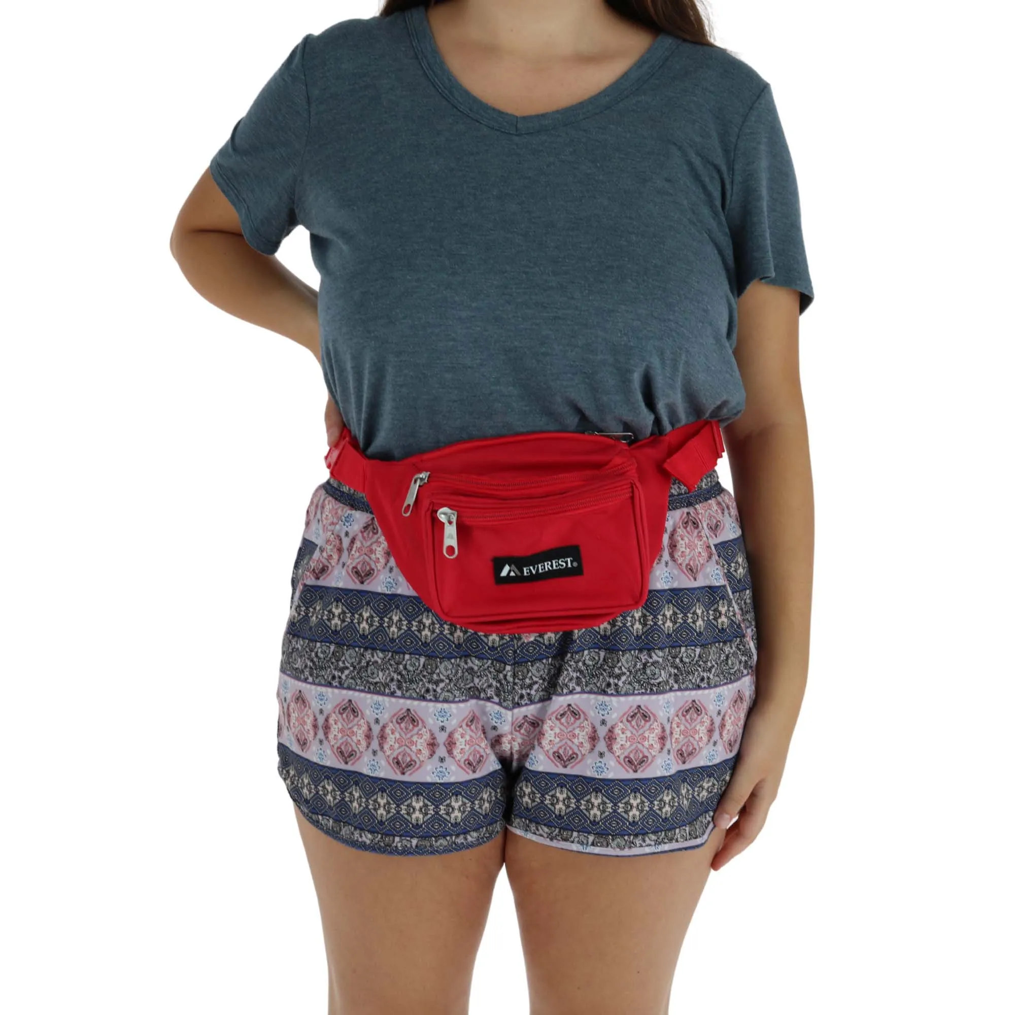 Fabric Multi Pocket Fanny Waist Pack