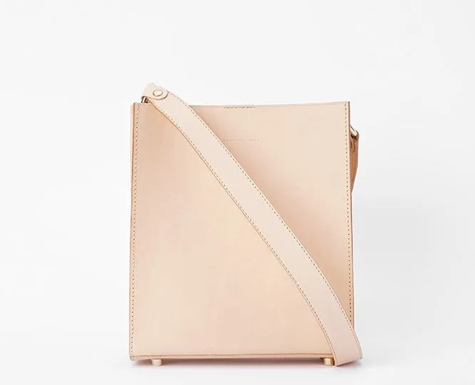 Fashion Beige Leather Women Handbag Tote Box Tote Bag Box Shoulder Bag For Women