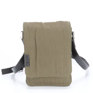 Fendi Leather Canvas Pochette Shoulder Bag (Pre-Owned)