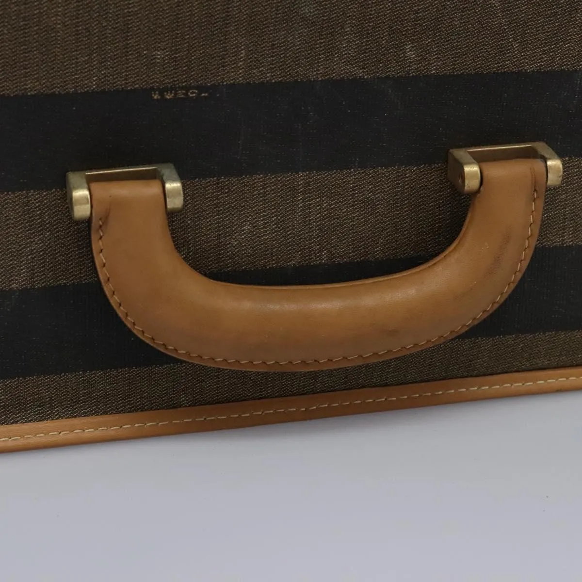 Fendi Pequin Canvas Travel Bag (Pre-Owned)