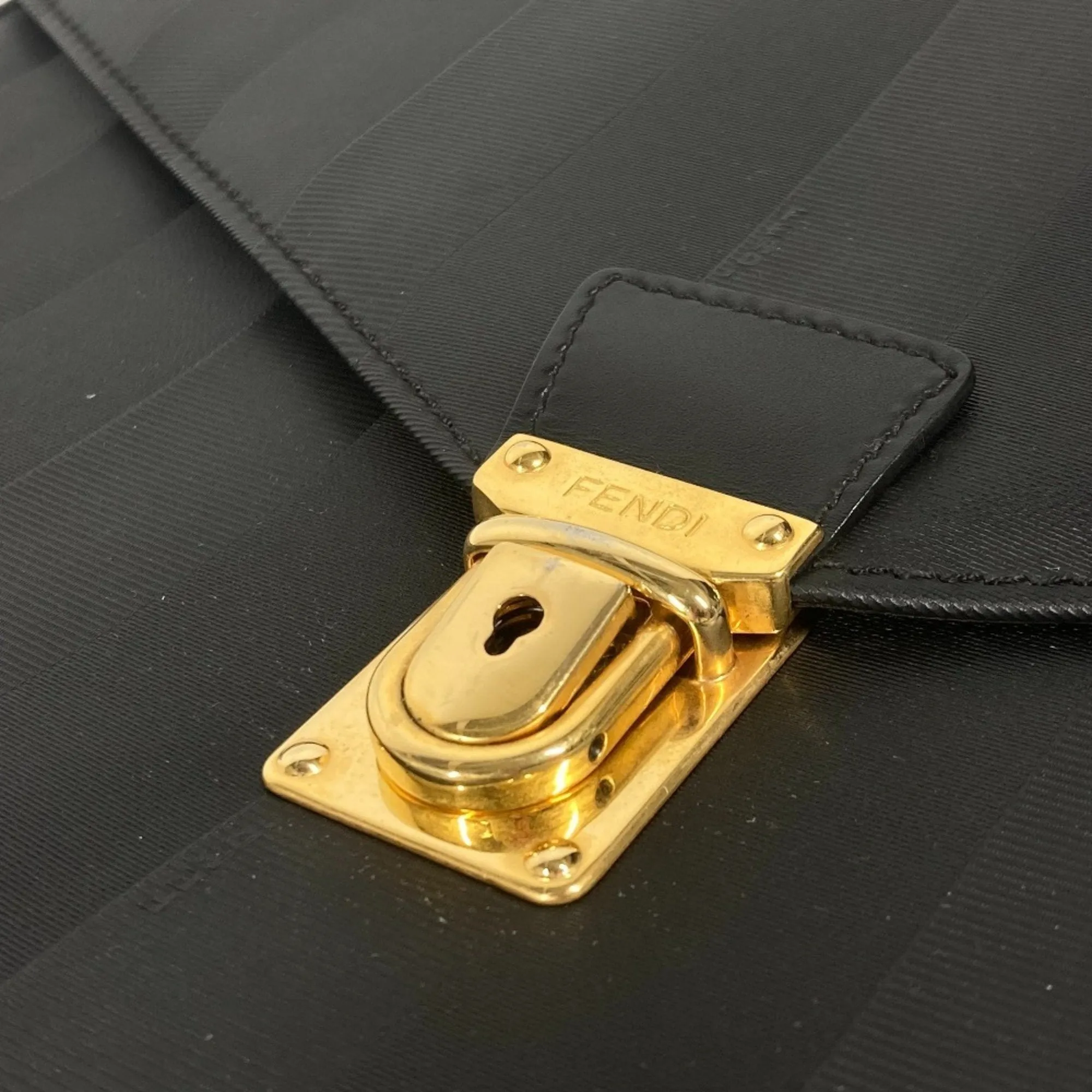 Fendi Pvc Briefcase Handbag (Pre-Owned)