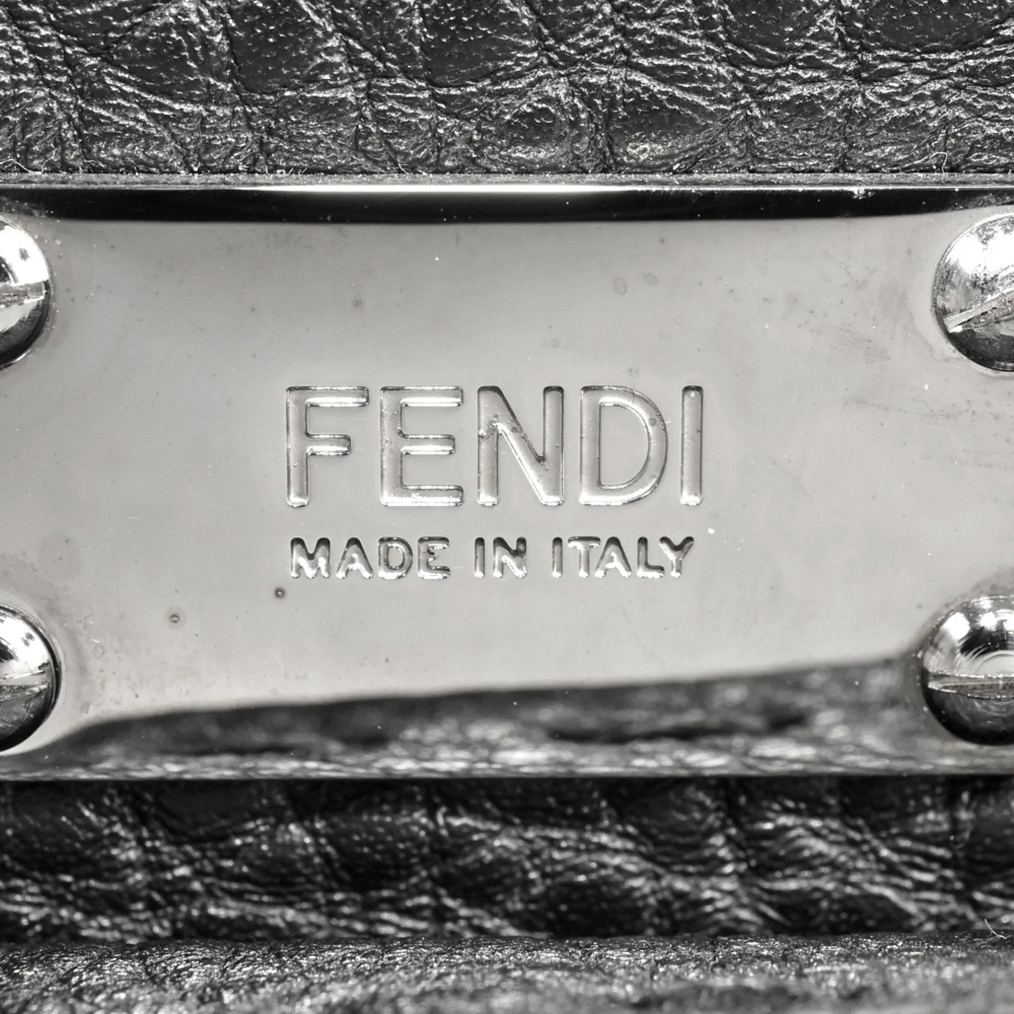 Fendi Selleria Leather Handbag Shoulder Bag (Pre-Owned)