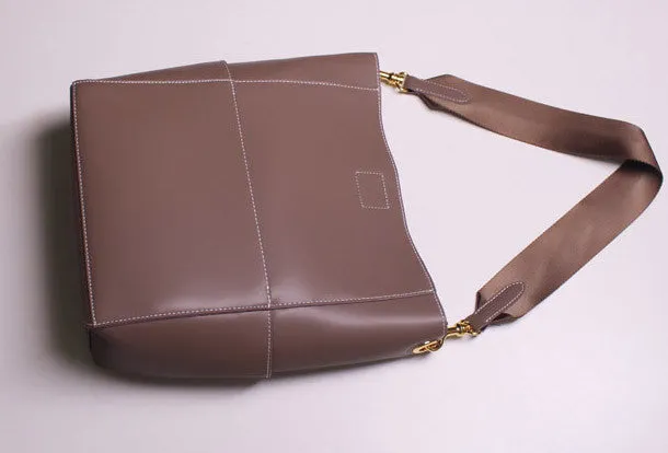 Genuine Leather handbag shoulder bag brown tote for women leather shopper bag