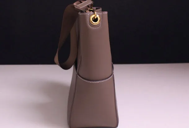 Genuine Leather handbag shoulder bag brown tote for women leather shopper bag
