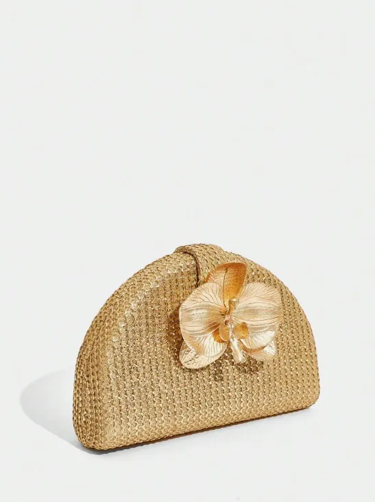 Golden Hour Orchid Clutch