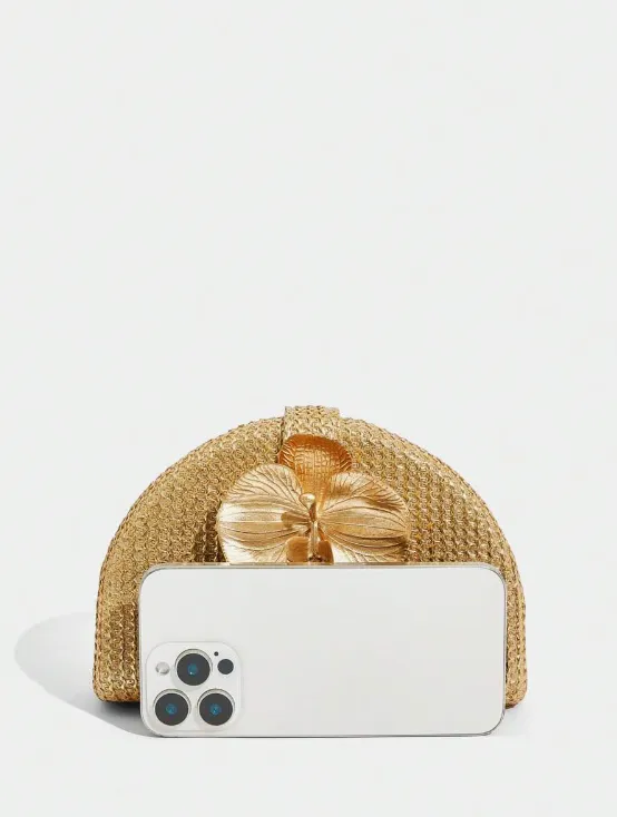 Golden Hour Orchid Clutch
