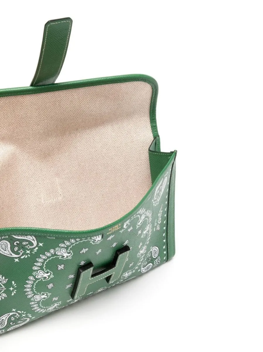 Green Leather Bandana Print Jige PM