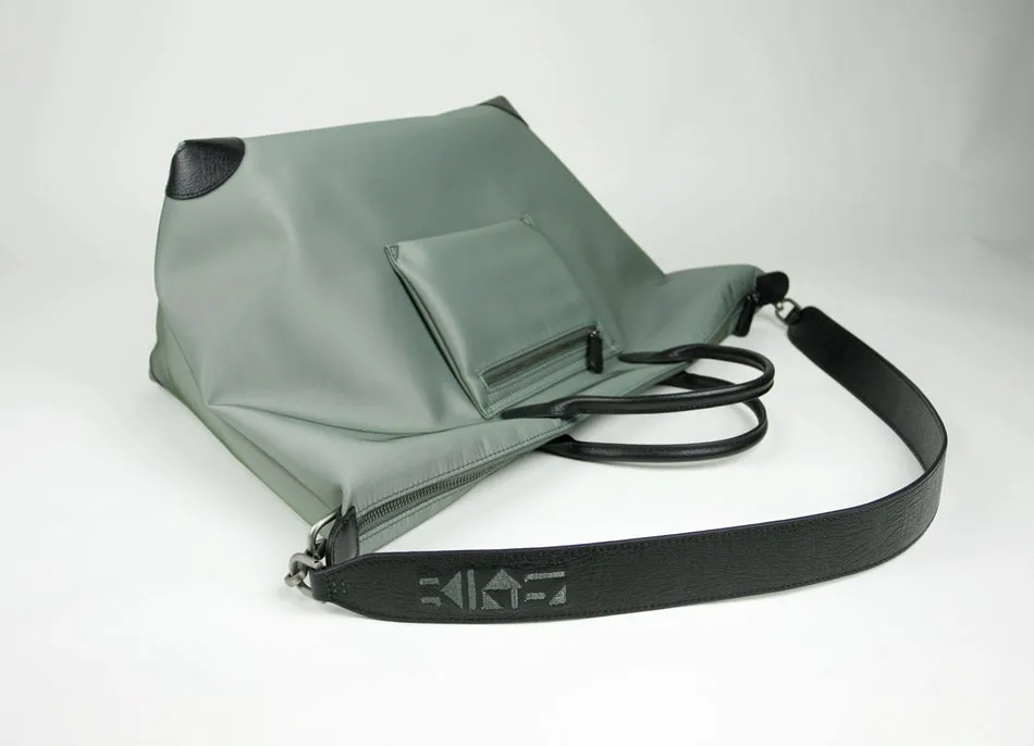Green Womens Nylon Shoulder Totes Green Womens Nylon Shoulder Handbag Nylon Handbag Purse for Ladies