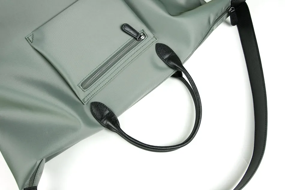 Green Womens Nylon Shoulder Totes Green Womens Nylon Shoulder Handbag Nylon Handbag Purse for Ladies
