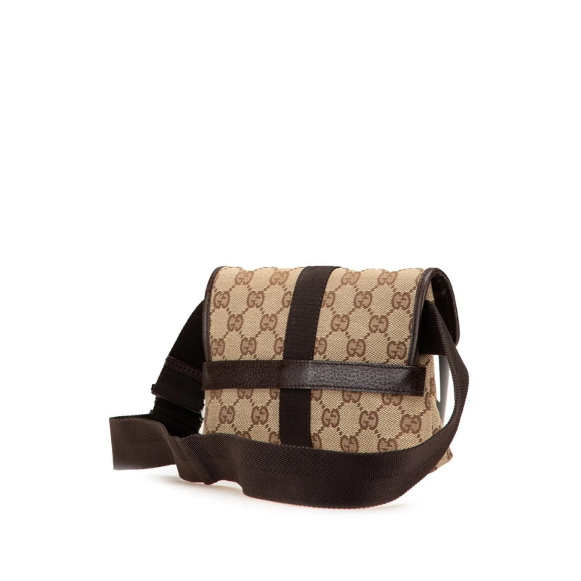 Gucci  Canvas Leather Fanny Pack (Pre-Owned)