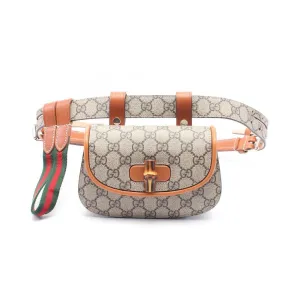 Gucci  Coated Canvas Leather Fanny Pack (Pre-Owned)