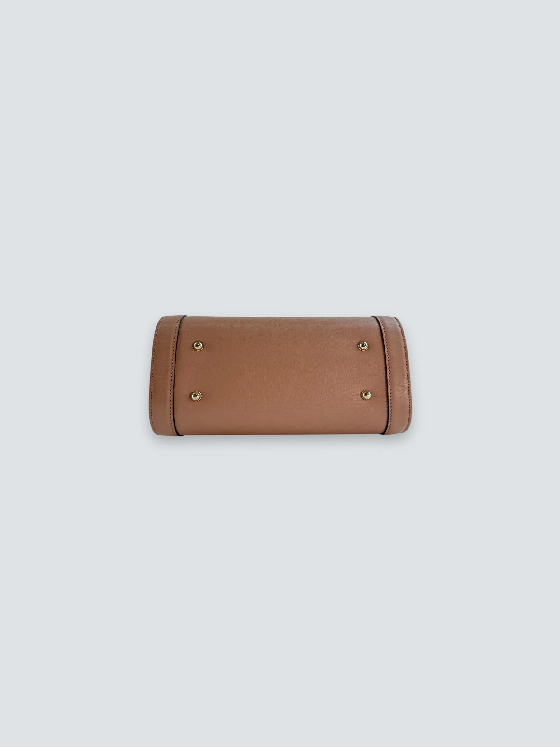 Gucci Dusty Pink Leather Bamboo Tote