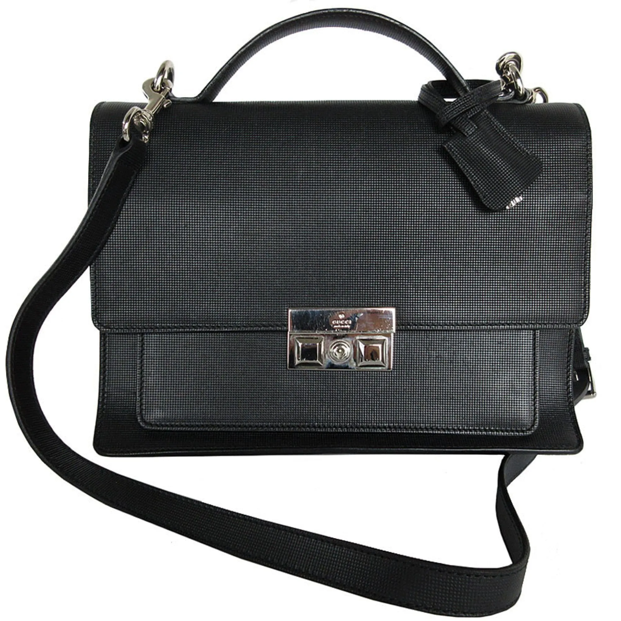 Gucci Leather Handbag Shoulder Bag (Pre-Owned)
