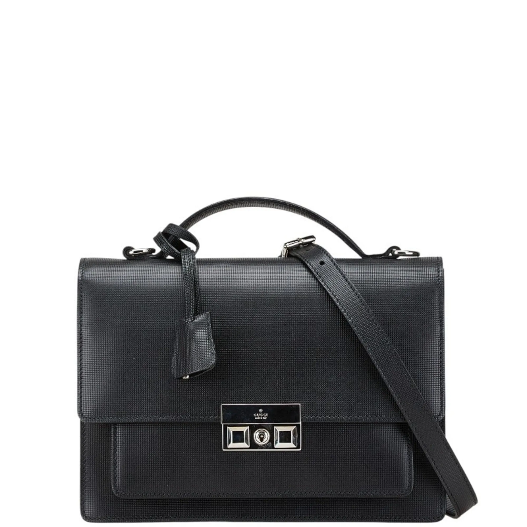 Gucci Leather Handbag Shoulder Bag (Pre-Owned)
