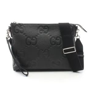 Gucci Leather Messenger Bag Shoulder Bag (Pre-Owned)