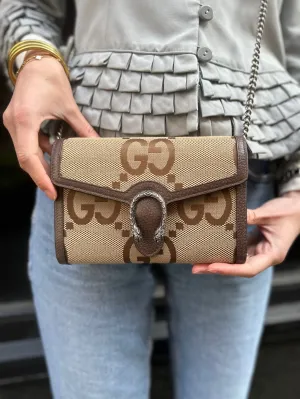Gucci Monogram Canvas Dionysus Crossbody