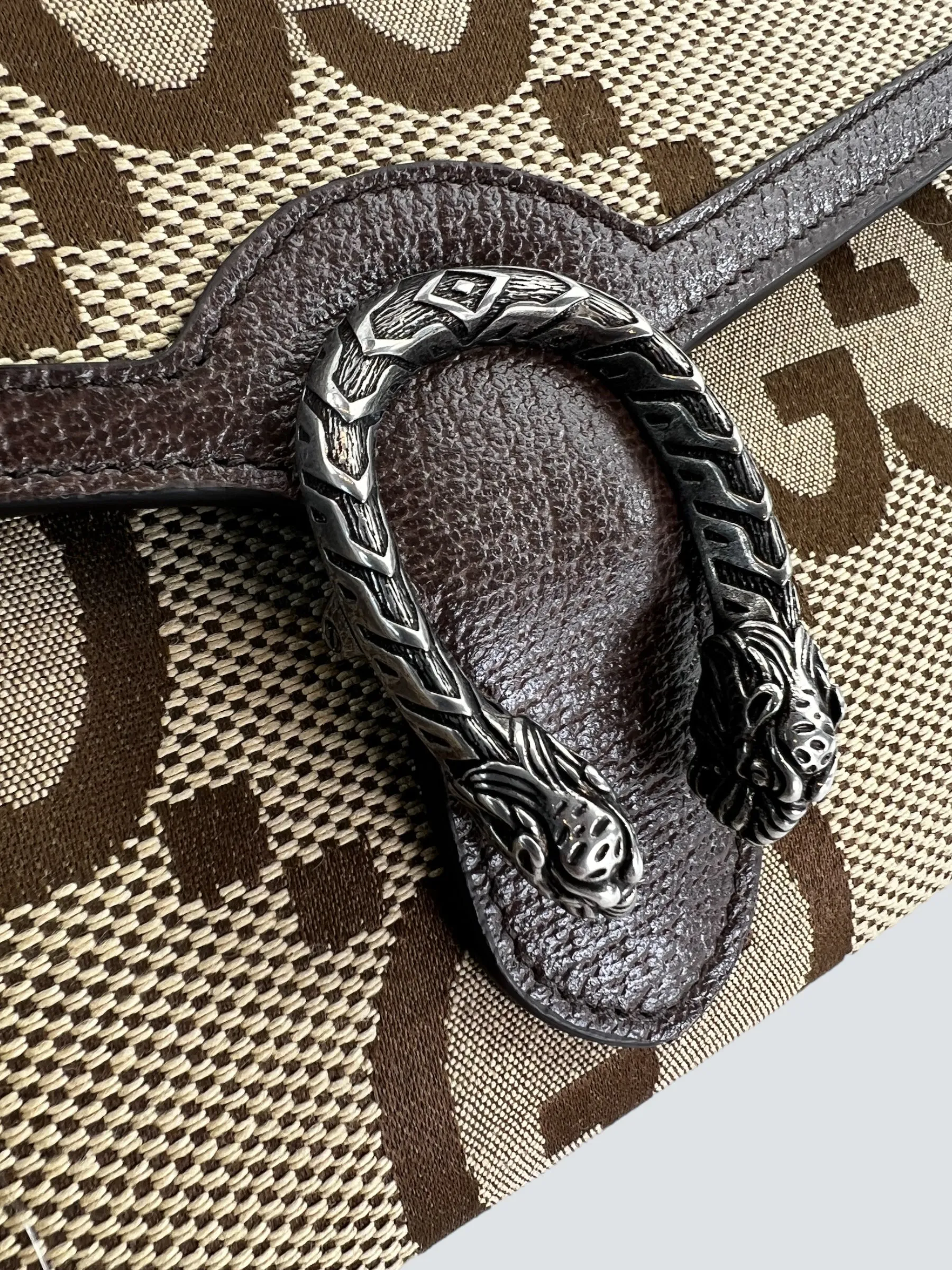 Gucci Monogram Canvas Dionysus Crossbody