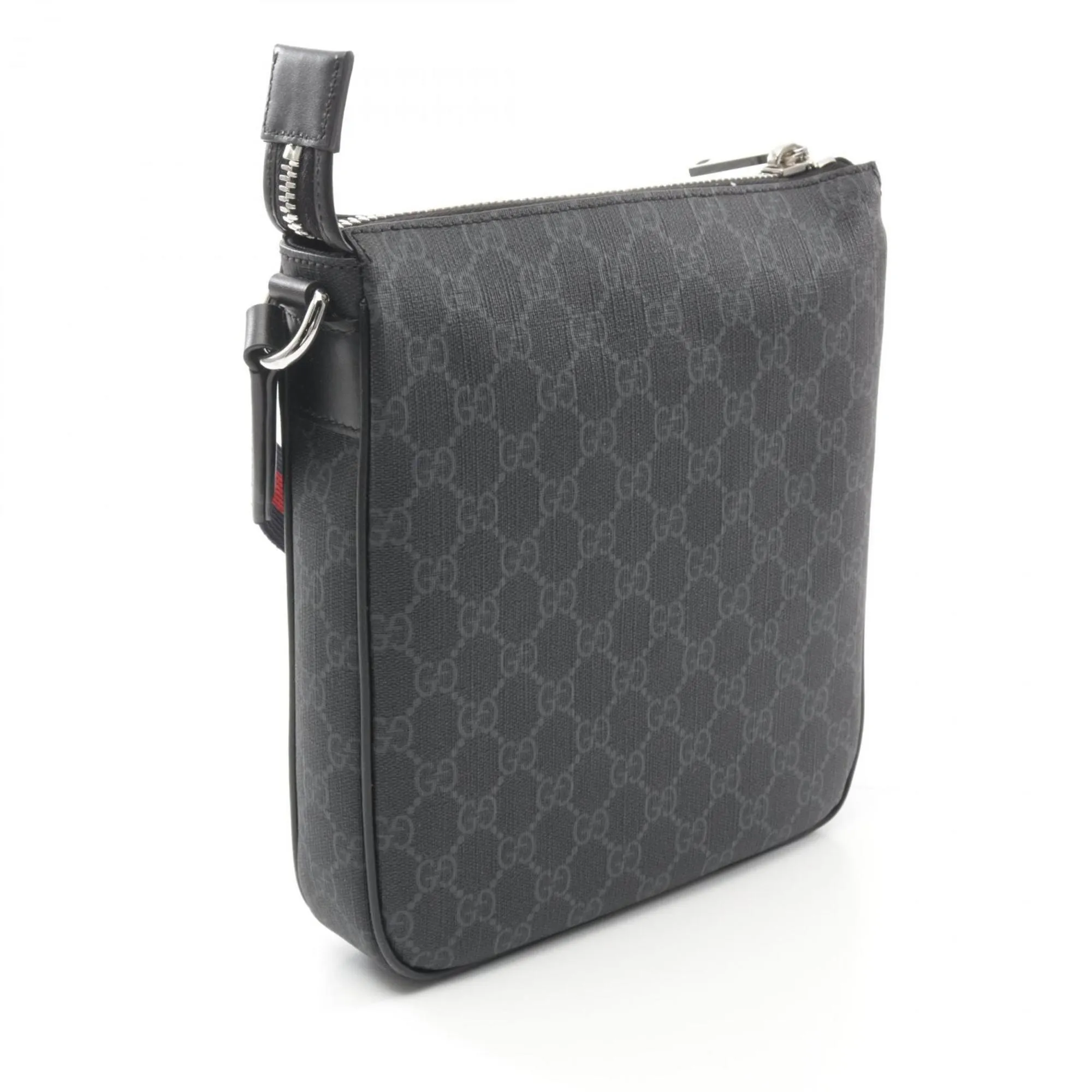Gucci Pvc Coated Canvas Leather Shoulder Bag (Pre-Owned)
