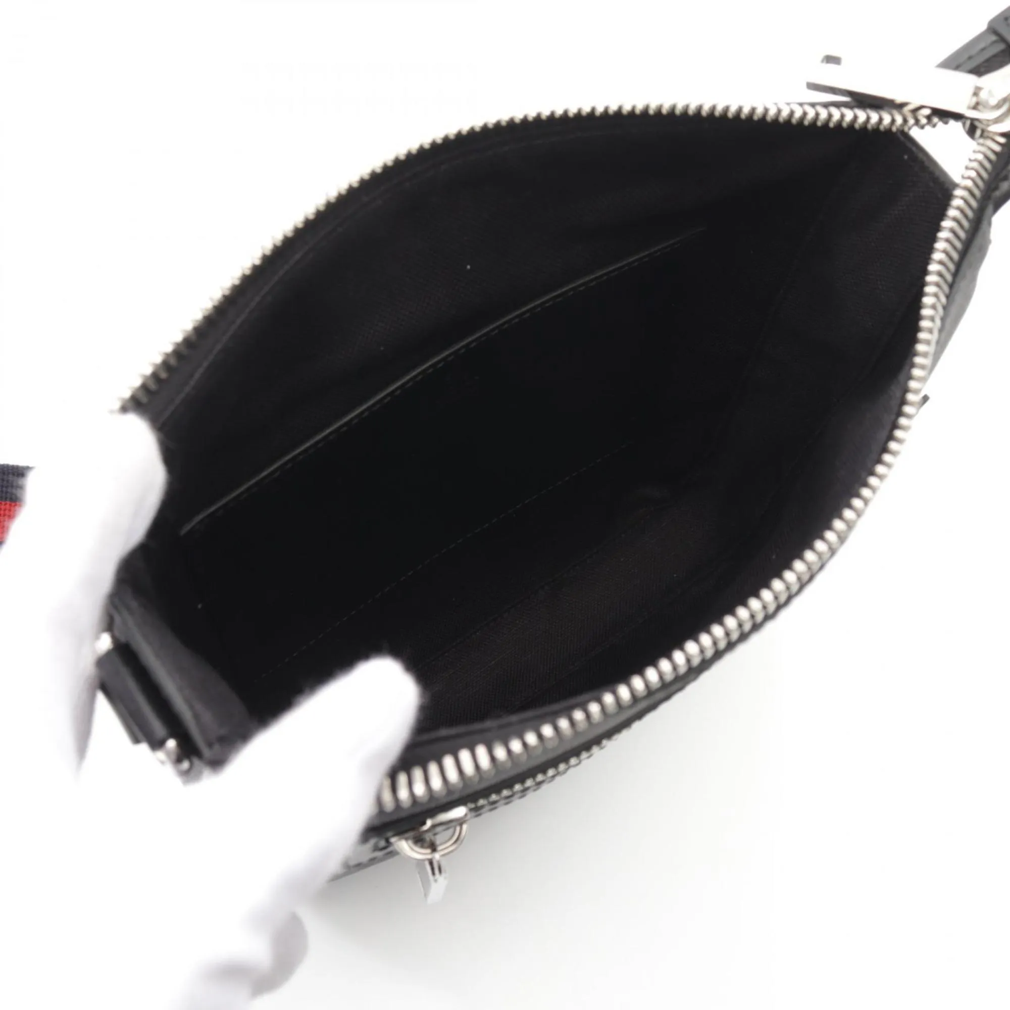 Gucci Pvc Coated Canvas Leather Shoulder Bag (Pre-Owned)
