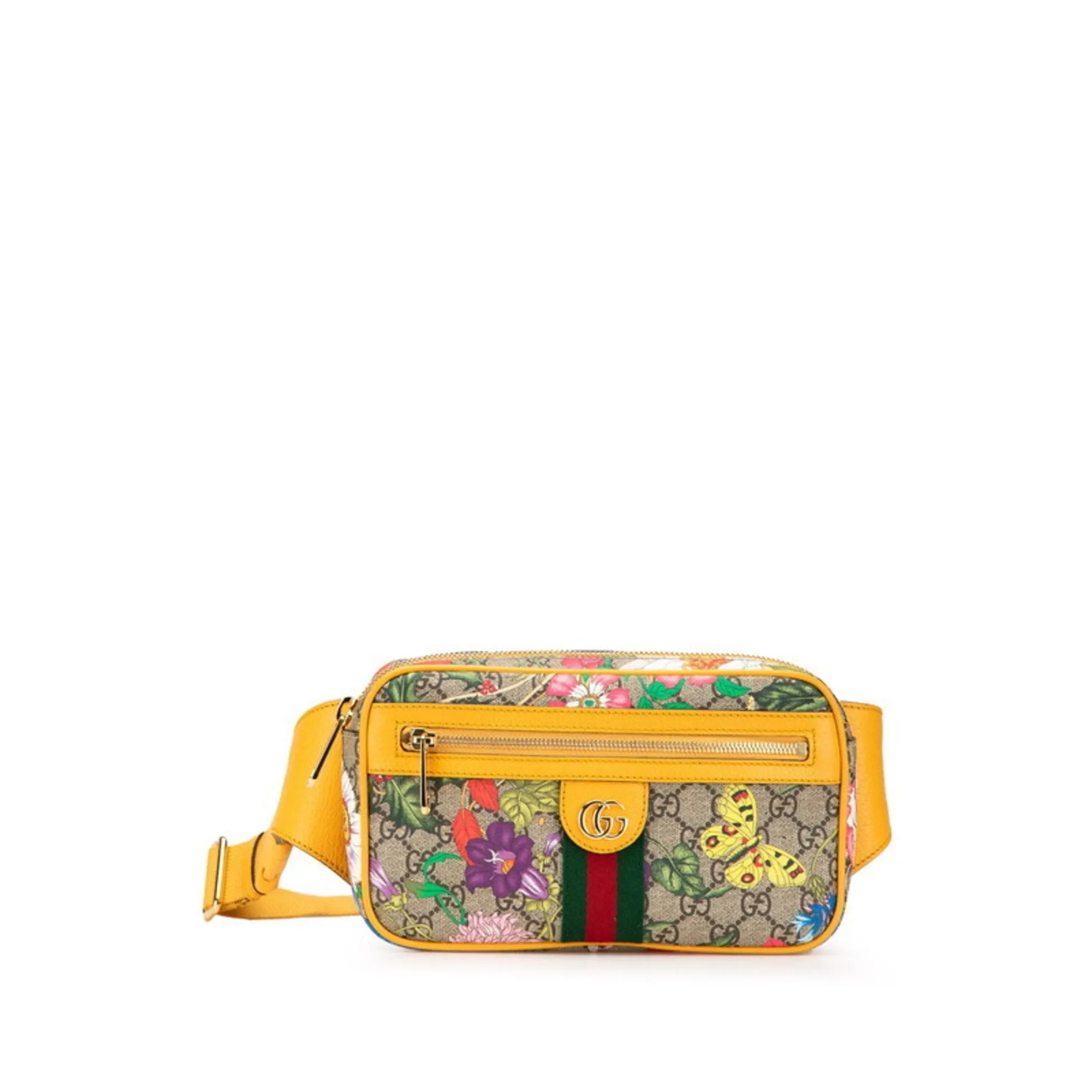 Gucci yellow Pvc Leather Fanny Pack (Pre-Owned)