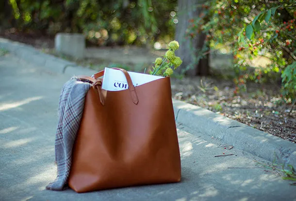 Handmade Genuine Leather Handbag Tote Bag Shopper Bag Shoulder Bag Purse For Women