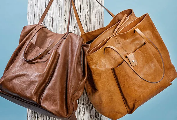 Handmade Genuine Leather Handbag Tote Large Shopper Bag Purse Handbag Shoulder Bag Purse For Women