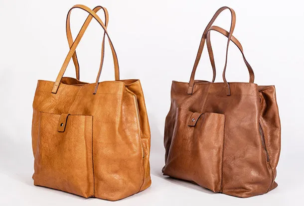 Handmade Genuine Leather Handbag Tote Large Shopper Bag Purse Handbag Shoulder Bag Purse For Women