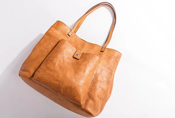 Handmade Genuine Leather Handbag Tote Large Shopper Bag Purse Handbag Shoulder Bag Purse For Women