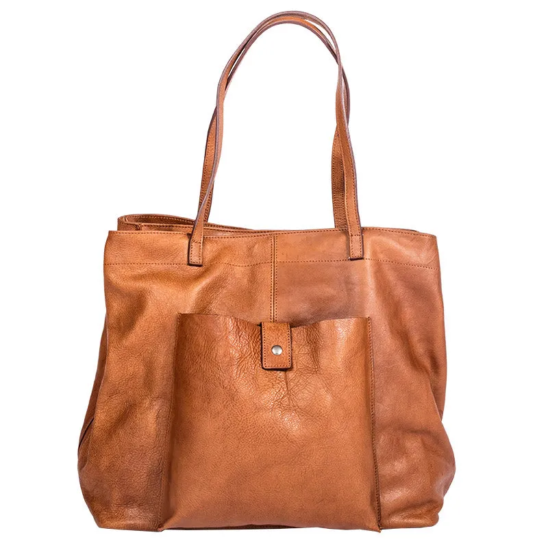 Handmade Genuine Leather Handbag Tote Large Shopper Bag Purse Handbag Shoulder Bag Purse For Women