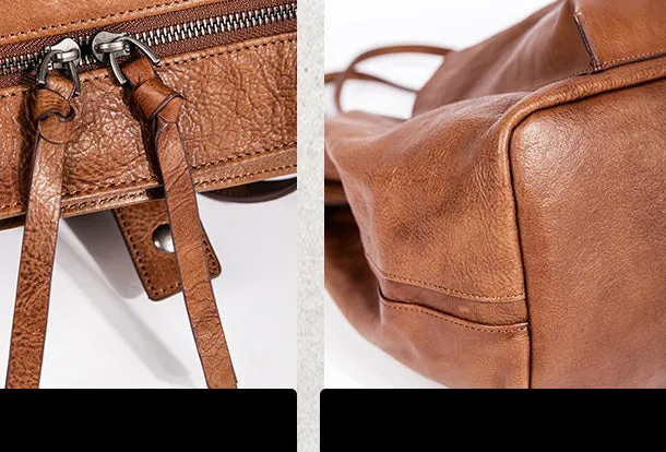 Handmade Genuine Leather Handbag Tote Large Shopper Bag Purse Handbag Shoulder Bag Purse For Women