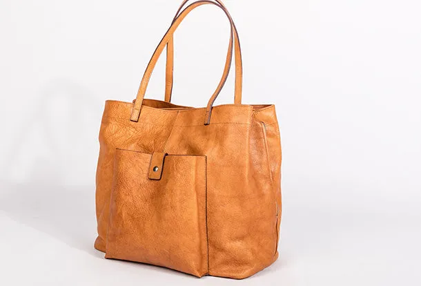 Handmade Genuine Leather Handbag Tote Large Shopper Bag Purse Handbag Shoulder Bag Purse For Women
