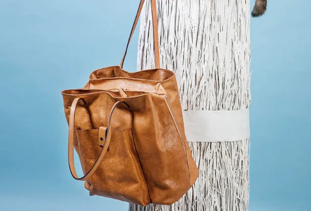 Handmade Genuine Leather Handbag Tote Large Shopper Bag Purse Handbag Shoulder Bag Purse For Women