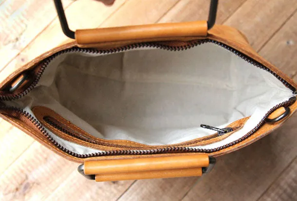 Handmade handbag tote purse leather crossbody bag purse shoulder bag for women