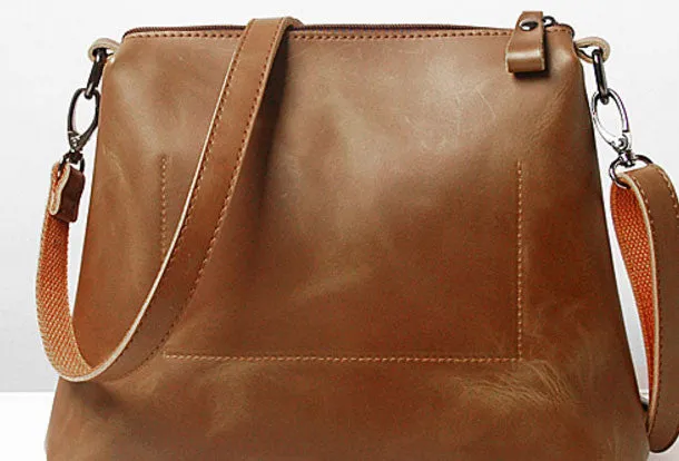 Handmade Leather handbag shoulder bag large tote for women leather shopper bag