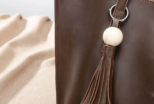 Handmade Leather handbag shoulder bag large tote for women leather shopper bag