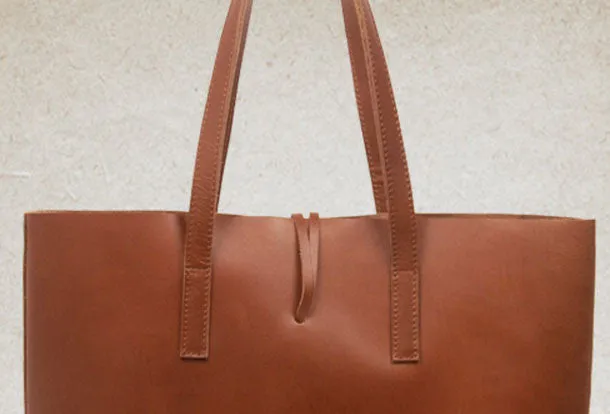 Handmade Leather handbag shoulder bag tote for women leather shopper bag